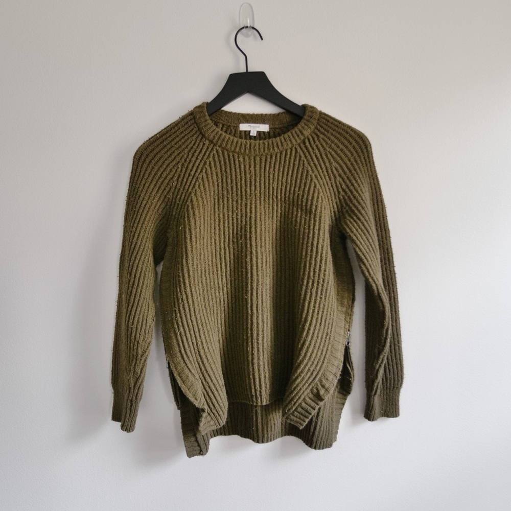 Madewell Tracklist side zip sweater – Small